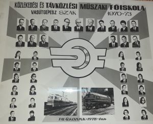 KTMF vasútgépészek ’70-’73